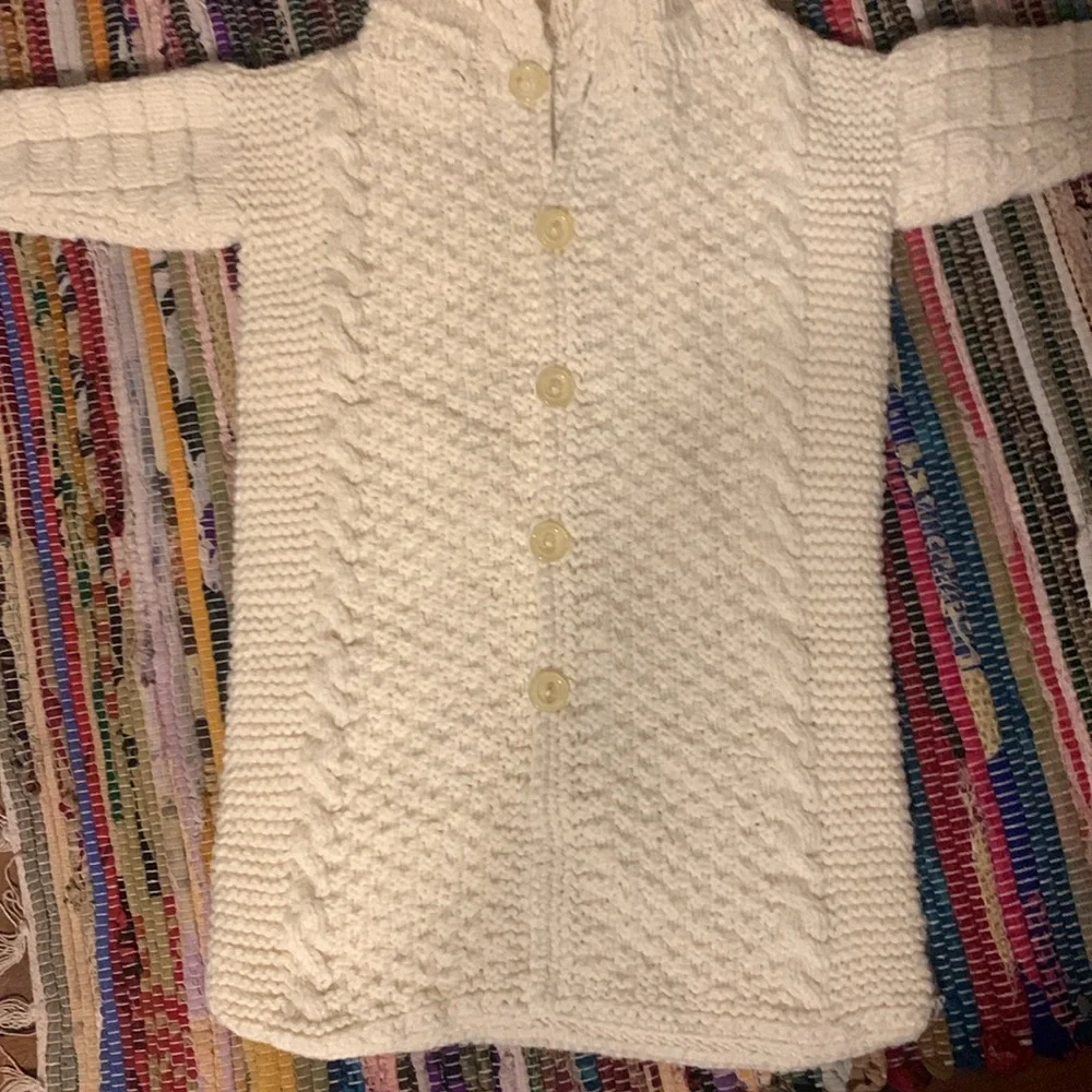 OOAK Baby Bunting Hand-crafted Sleep Sack Fisherman Knit style unique gift